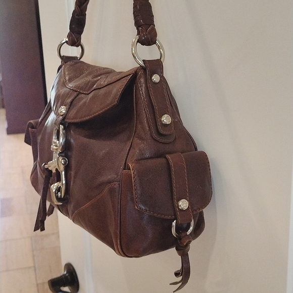 Francesco Biasia Hobo Bag Rich Soft Brown Leather / Suede - Picture 4 of 16